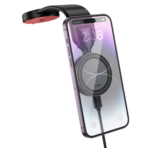 Автотримач Hoco HW29 Magnetic Ring Wireless 15W превью 3