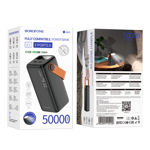 Універсальна Мобільна Батарея Power Bank Borofone BJ66A Magnifico 22.5W+PD20 50000 mAh превью 2