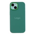 Купить Чехол Silicone Case Metal Buttons (AA) для iPhone 15, 14