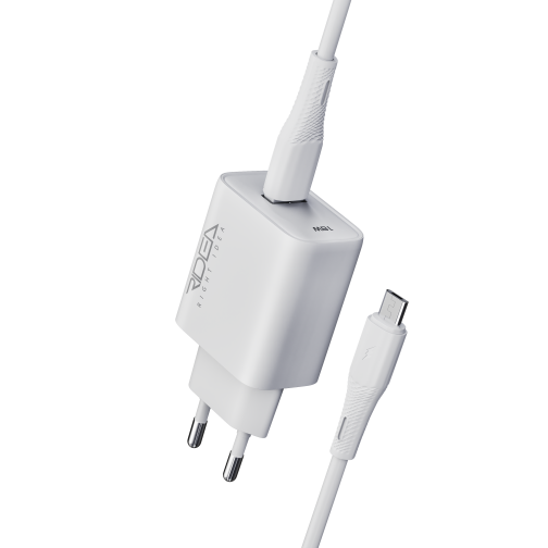 Мережевий Зарядний Пристрій Ridea RW-18123 Rapid 1USB QC 18W+Micro