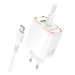 Купить Сетевое Зарядное Устройство Borofone BA89A 1USB-C/1USB PD/QC 30W+Type-C to Type-C, 3