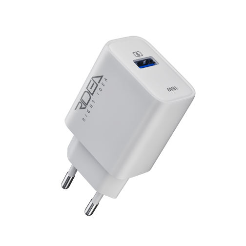 Купити Мережевий Зарядний Пристрій Ridea RW-18123 Rapid 1USB QC 18W+Micro, 3