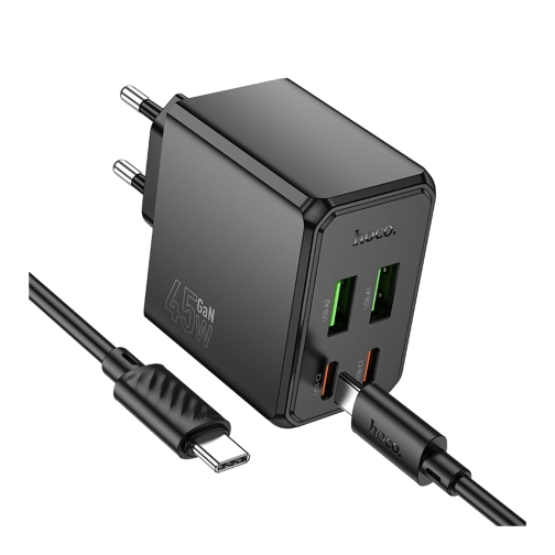 Купить Сетевое Зарядное Устройство Hoco CS18A 2USB-C/2USB PD/QC 45W+Type-C to Type-C, 3