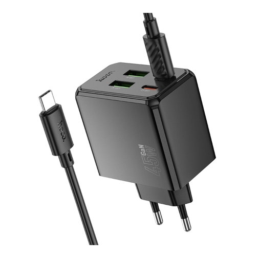 Купить Сетевое Зарядное Устройство Hoco CS18A 2USB-C/2USB PD/QC 45W+Type-C to Type-C, 4