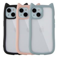 Купить Чехол TPU+PC Cat Ears Case для iPhone 15 Купить Чехол TPU+PC Cat Ears Case для iPhone 15