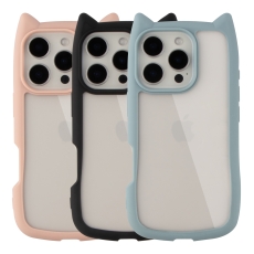 Купить Чехол TPU+PC Cat Ears Case для iPhone 16 Pro Купить Чехол TPU+PC Cat Ears Case для iPhone 16 Pro