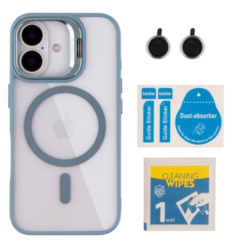 Купити Чохол TPU+PC+Metal Stand Case with MagSafe and Camera Lenses для iPhone 16, 4
