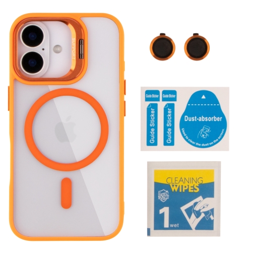Купити Чохол TPU+PC+Metal Stand Case with MagSafe and Camera Lenses для iPhone 16, 9