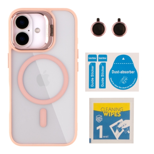 Купити Чохол TPU+PC+Metal Stand Case with MagSafe and Camera Lenses для iPhone 16, 10