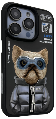Купити Чохол TPU+PC Nimmy 3D with Metal Buttons для iPhone 15, 10