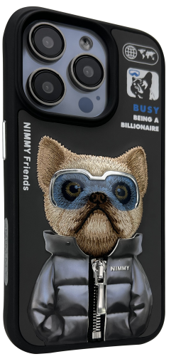 Чохол TPU+PC Nimmy 3D with Metal Buttons для iPhone 15 превью 10