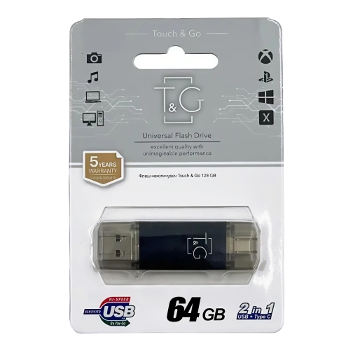 Купити USB Flash Drive 3.0 T&G 64gb USB/Type C 009, 2