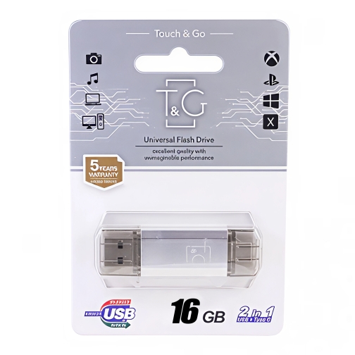 Купити USB Flash Drive T&G 16gb USB/Type C 009