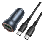 Купить Авто Зарядное Устройство Borofone BZ32A 1USB/1USB-C QC/PD30W+Type-C to Type-C, 3