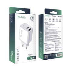 Купити Мережевий Зарядний Пристрій Ridea RW-30120 Turbo 1USB/1USB-C QC/PD 30W