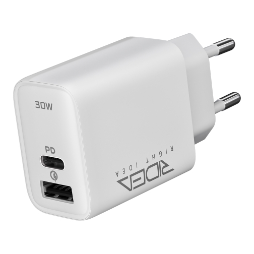 Купить Сетевое Зарядное Устройство Ridea RW-30120 Turbo 1USB/1USB-C QC/PD 30W, 4
