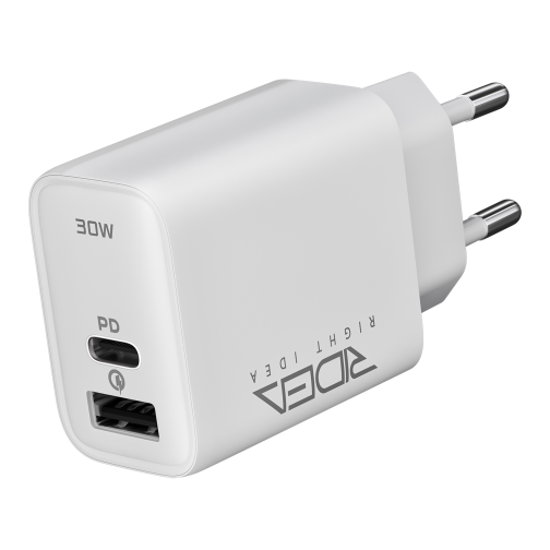 Мережевий Зарядний Пристрій Ridea RW-30120 Turbo 1USB/1USB-C QC/PD 30W превью 4