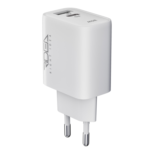 Мережевий Зарядний Пристрій Ridea RW-30120 Turbo 1USB/1USB-C QC/PD 30W превью 5