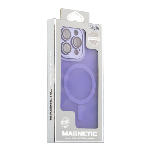 Чохол TPU+PC Magnetic Matte Camera Lens with Magsafe для iPhone 15 Pro превью 7