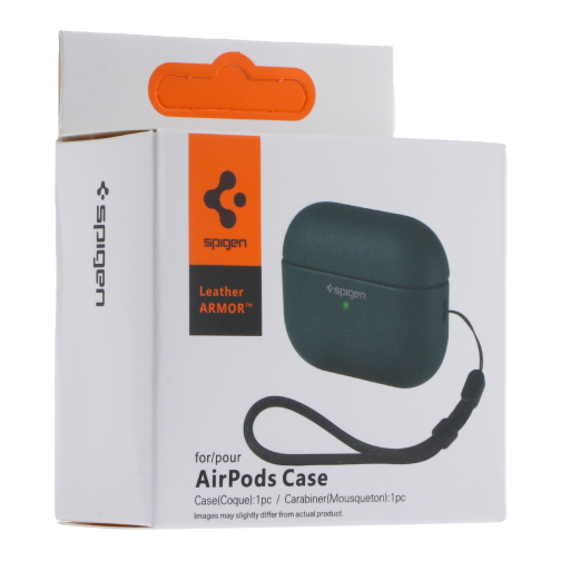 Футляр TPU Spigen Leather Armor для Airpods 1/2 превью 5
