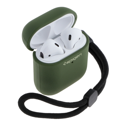 Купить Футляр TPU Spigen Leather Armor для Airpods 1/2, 12