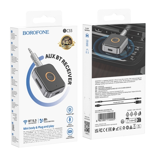 Купити FM-трансмітер Borofone BC55 Suave car AUX BT receiver, 2