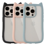 Купить Чехол TPU+PC Cat Ears Case для iPhone 15 Pro