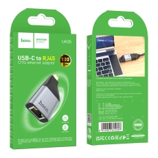 Купити Перехідник Hoco UA35 Type-C to RJ45 10/100Mbps Купити Перехідник Hoco UA35 Type-C to RJ45 10/100Mbps