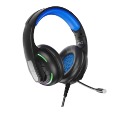 Купити Ігрові Навушники XO-GE-09 Static RGB Long Mic Headworn USB+3.5 (with adapter cable)