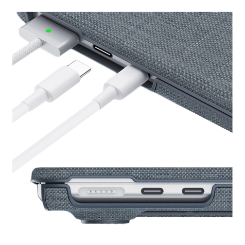 Накладка PC+Fabric AMO-TRI for MacBook Air 13" 2025/2024/2022 (M4 A3240/M2 A2681/M3 A3113) превью 7