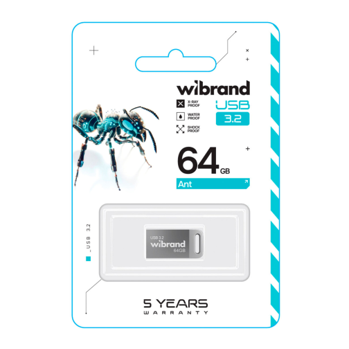 USB флеш-накопичувач 3.2 Wibrand 64gb Ant Gen1