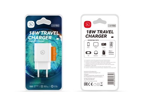 Купить Сетевое Зарядное Устройство XO L127 1USB QC 18W New Logo