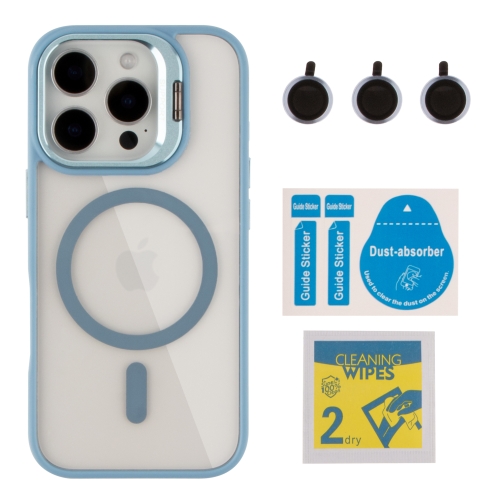 Купити Чохол TPU+PC+Metal Stand Case with MagSafe and Camera Lenses для iPhone 16 Pro Max, 4