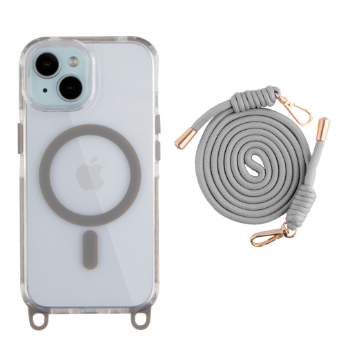 Чохол TPU+PC LanyardCase with MagSafe для iPhone 15 превью 13