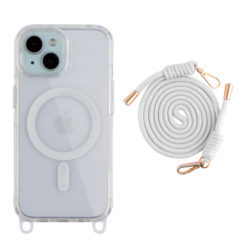 Чохол TPU+PC LanyardCase with MagSafe для iPhone 15 превью 14