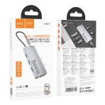 Купить USB Hub Hoco HB51 Type-C 6-in-1 (HDTV+RJ45-100Mbps+PD+USB3.0*3), 2