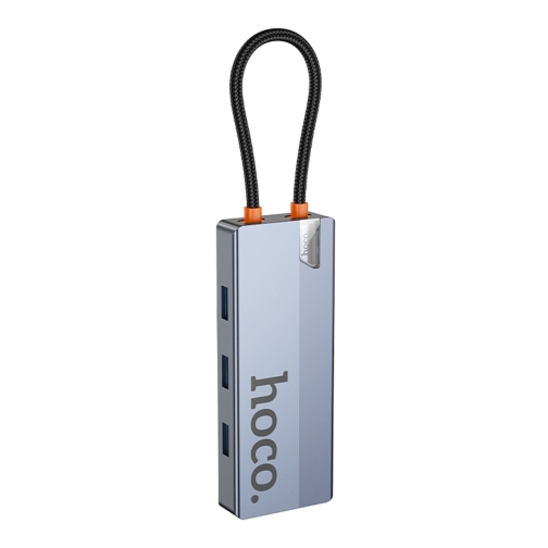 Купить USB Hub Hoco HB51 Type-C 6-in-1 (HDTV+RJ45-100Mbps+PD+USB3.0*3), 4