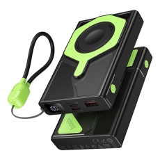 Купить Power Bank Hoco DB83 22.5W+PD20W magnetic, with watch charging, cable 10000mAh Купить Power Bank Hoco DB83 22.5W+PD20W magnetic, with watch charging, cable 10000mAh