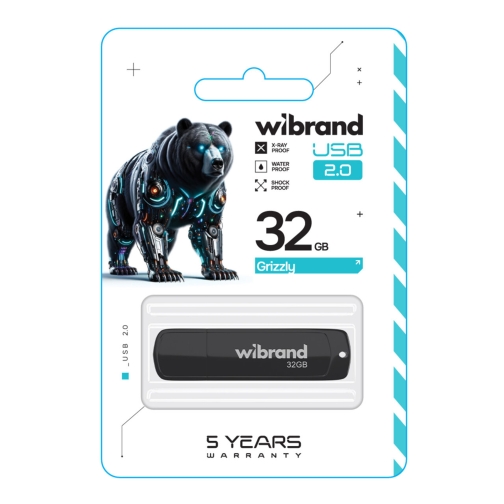 Купити USB флеш-накопичувач Wibrand 32gb Grizzly