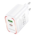 Купить Сетевое Зарядное Устройство Borofone BA89A 1USB-C/1USB PD/QC 30W, 5