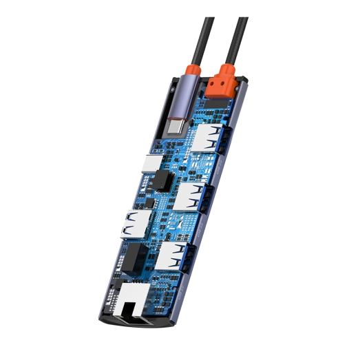 Купити USB Hub LDNIO DS-16H Type-C To PD*1(100W)+HDMI*1(4K@30hz)+USB3.0*3+RJ45*1(1Gbps), 4