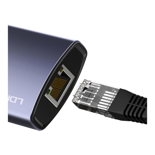 Купити USB Hub LDNIO DS-16H Type-C To PD*1(100W)+HDMI*1(4K@30hz)+USB3.0*3+RJ45*1(1Gbps), 5