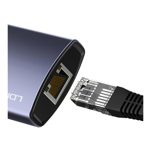 USB Hub LDNIO DS-16H Type-C To PD*1(100W)+HDMI*1(4K@30hz)+USB3.0*3+RJ45*1(1Gbps) превью 5