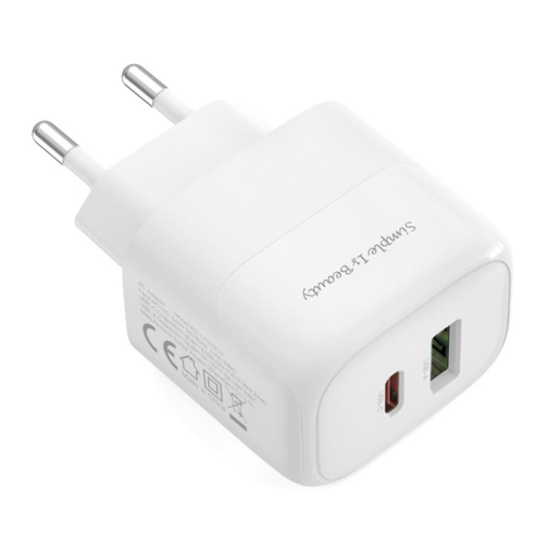 Мережевий Зарядний Пристрій XO L137 1USB-C/1USB PD/QC 20W+Type-C to Type-C New Logo превью 4