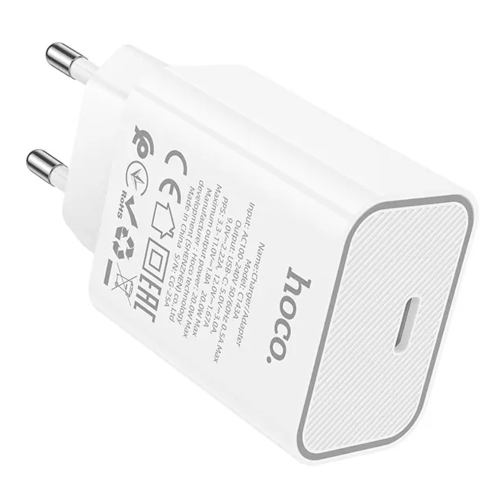Купить Сетевое Зарядное Устройство Hoco C143A 1USB-C PD/QC 20W, 3