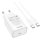 Купить Сетевое Зарядное Устройство Hoco C143A 1USB-C PD/QC 20W+Type-C to Type-C, 4