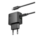 Купить Сетевое Зарядное Устройство Hoco CS61A 1USB/1USB-C PD/QC 30W+Type-C to Type-C, 6