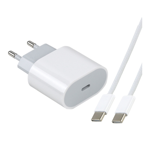 Купити Сетевое Зарядное Устройство For IP PD25W 16 Pro Max+Type-C to Type-C 1:1
