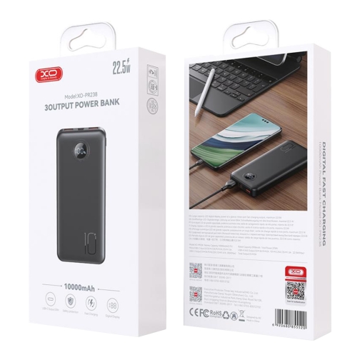 Купити Універсальна Мобільна Батарея PR238 USB-C 20W/USB-A 22.5W 10000 mAh, 2