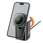 Купити Бездротовий Зарядний Пристрій Hoco CQ20A EU 6-in-1 15W+1USB/2USB-C 65W Magnetic (iWatch), 3
